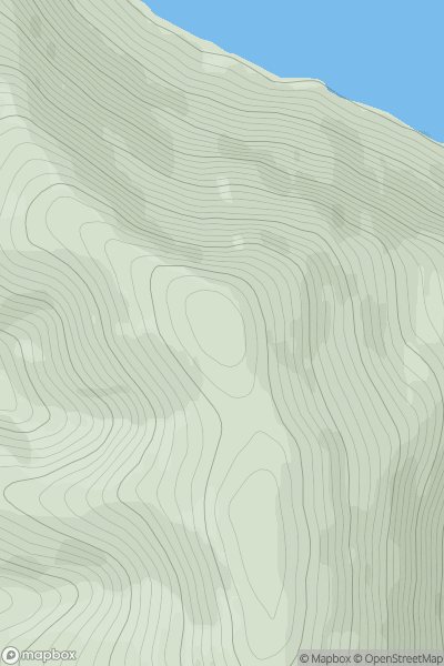 Thumbnail image for Garelet Hill showing contour plot for surrounding peak