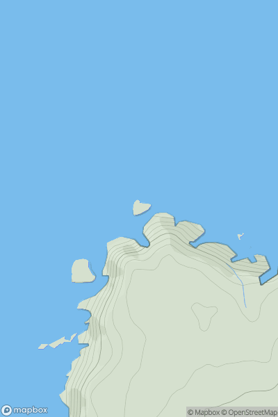 Thumbnail image for Short Island showing contour plot for surrounding peak