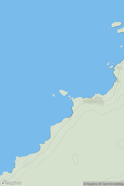 Thumbnail image for Crane Island showing contour plot for surrounding peak