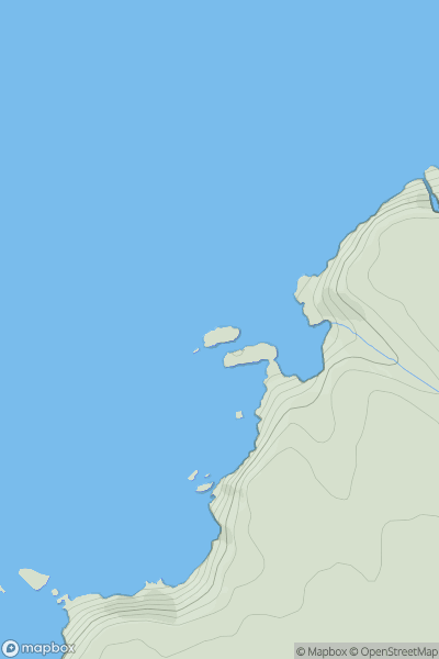 Thumbnail image for Samphire Island showing contour plot for surrounding peak