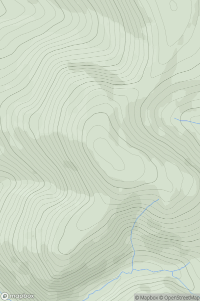 Thumbnail image for Capel Fell showing contour plot for surrounding peak