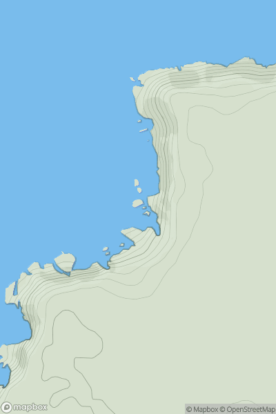 Thumbnail image for Hanover Cove Stack showing contour plot for surrounding peak