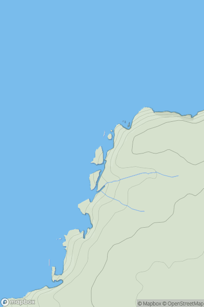 Thumbnail image for Middle Merope Island showing contour plot for surrounding peak
