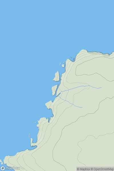 Thumbnail image for Lower Merope Island showing contour plot for surrounding peak