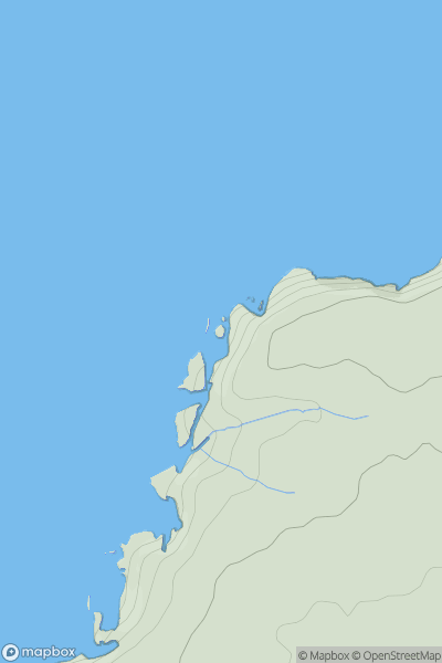 Thumbnail image for Higher Merope Island showing contour plot for surrounding peak