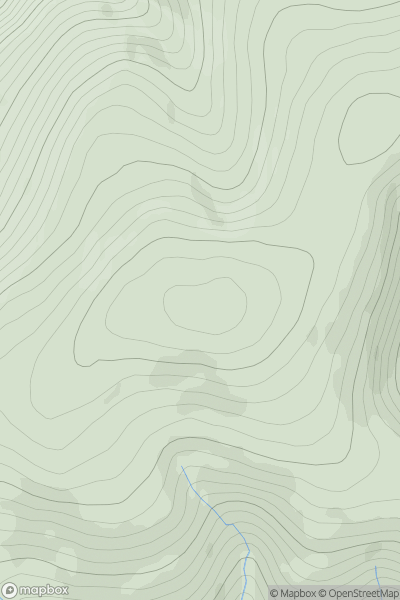 Thumbnail image for Andrewhinney Hill showing contour plot for surrounding peak