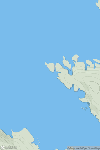 Thumbnail image for Sgeir Dhubh showing contour plot for surrounding peak