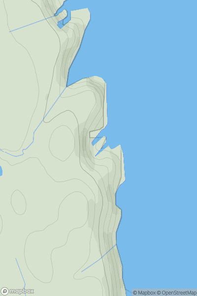 Thumbnail image for A' Ghualann showing contour plot for surrounding peak
