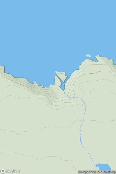 Thumbnail image for Wester Clett (Stac Geodh' Eisgiadh) showing contour plot for surrounding peak