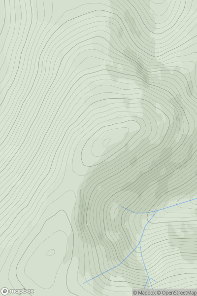 Thumbnail image for Cardon Hill showing contour plot for surrounding peak