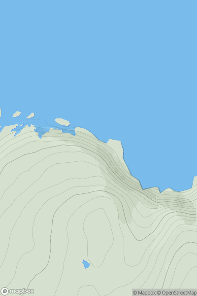 Thumbnail image for Stac Buidhe showing contour plot for surrounding peak