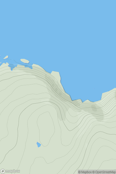 Thumbnail image for Stac Buidhe Deas showing contour plot for surrounding peak