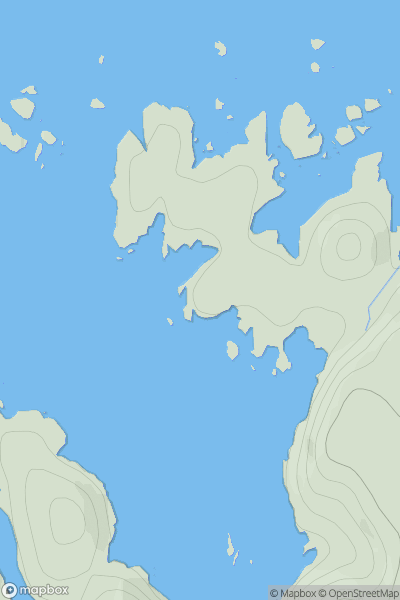 Thumbnail image for Sidhean Uan showing contour plot for surrounding peak