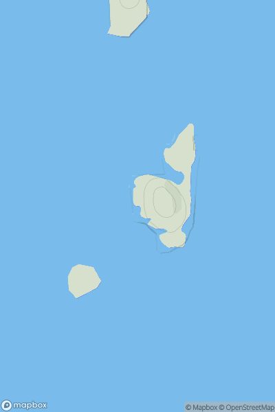 Thumbnail image for Eilean nan Gobhar showing contour plot for surrounding peak