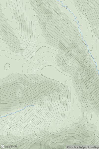 Thumbnail image for Mathieside Cairn showing contour plot for surrounding peak