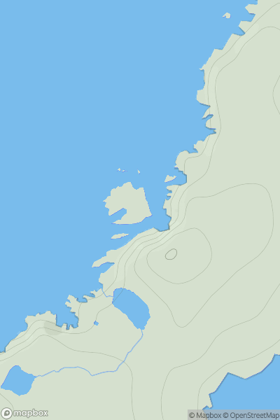 Thumbnail image for Fugla Stack showing contour plot for surrounding peak