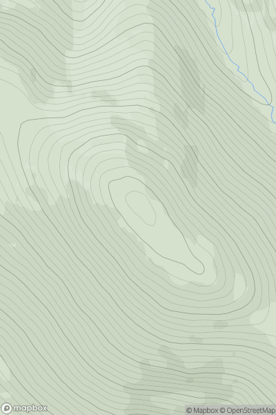Thumbnail image for Drumelzier Law showing contour plot for surrounding peak