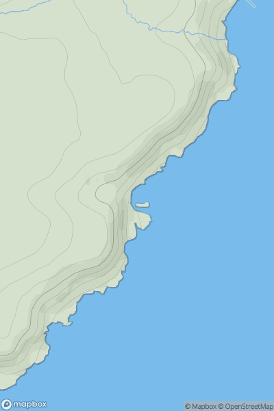 Thumbnail image for Eilean Earasgro showing contour plot for surrounding peak