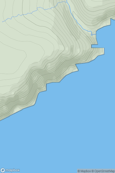 Thumbnail image for Stac Neuk Mhor showing contour plot for surrounding peak