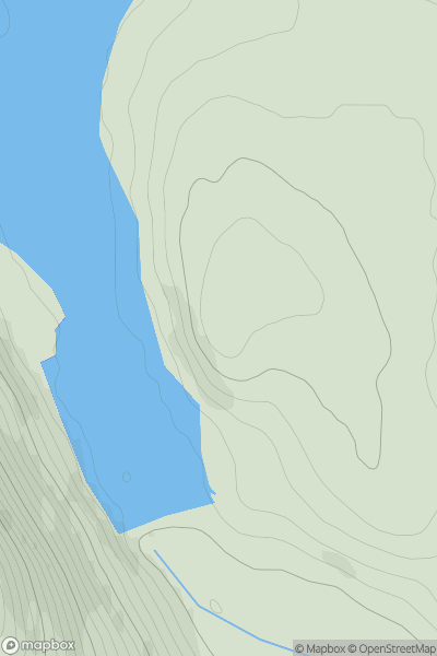 Thumbnail image for Cnoc na h-Iolare showing contour plot for surrounding peak