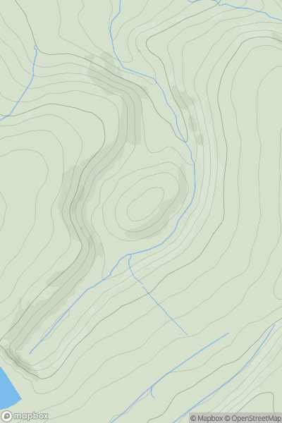 Thumbnail image for Turner Wood Hill showing contour plot for surrounding peak