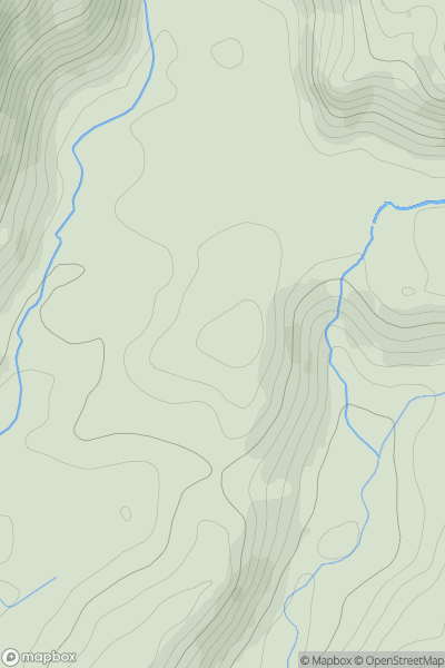 Thumbnail image for Cefn Bychan showing contour plot for surrounding peak