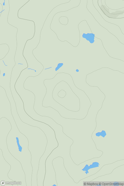 Thumbnail image for Capple Barrow showing contour plot for surrounding peak