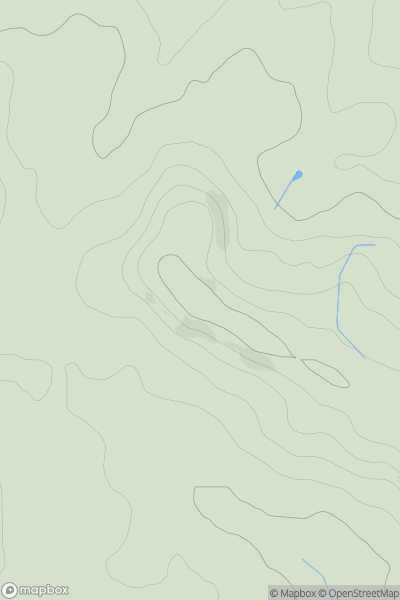 Thumbnail image for Badby Down showing contour plot for surrounding peak