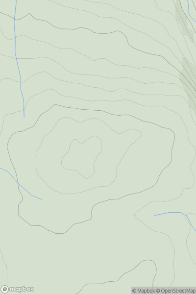 Thumbnail image for Moel Maelogen showing contour plot for surrounding peak