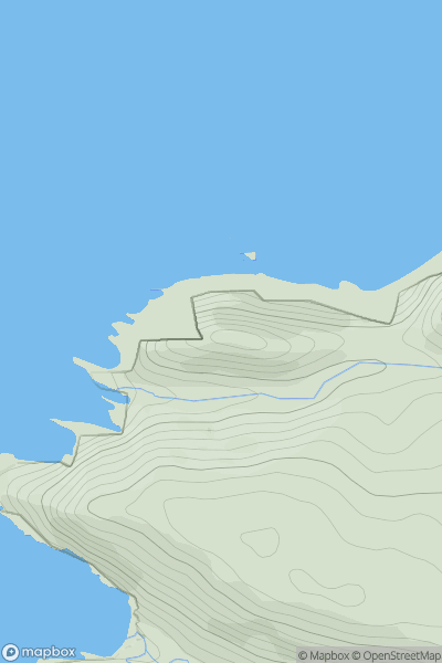Thumbnail image for Castle Point showing contour plot for surrounding peak