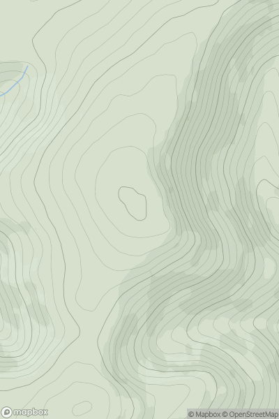 Thumbnail image for Hillshaw Head showing contour plot for surrounding peak