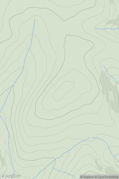 Thumbnail image for Bancbryn showing contour plot for surrounding peak