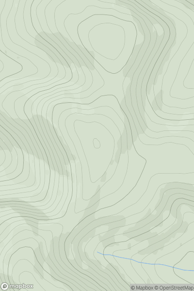 Thumbnail image for Smidhope Hill showing contour plot for surrounding peak