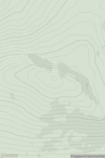 Thumbnail image for Stob na Cruaiche showing contour plot for surrounding peak