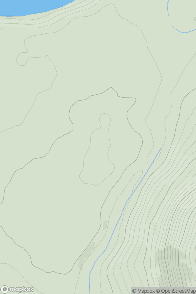 Thumbnail image for Pen Bryn Holborn showing contour plot for surrounding peak