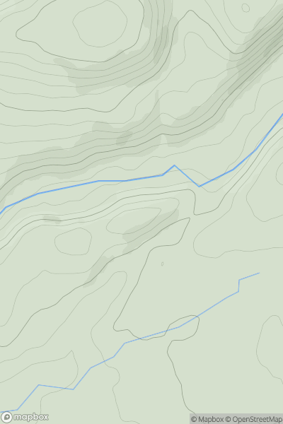 Thumbnail image for Allt Dan-ty-mawr showing contour plot for surrounding peak