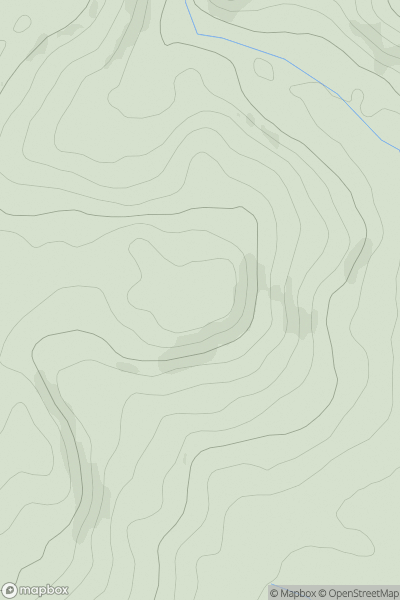 Thumbnail image for Blaen-wern showing contour plot for surrounding peak