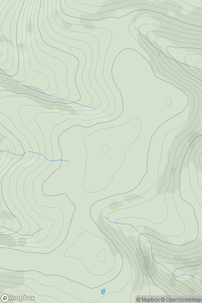 Thumbnail image for Mynydd Llwyn-gwern showing contour plot for surrounding peak