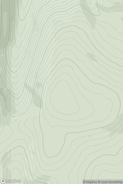 Thumbnail image for Greenside Law showing contour plot for surrounding peak