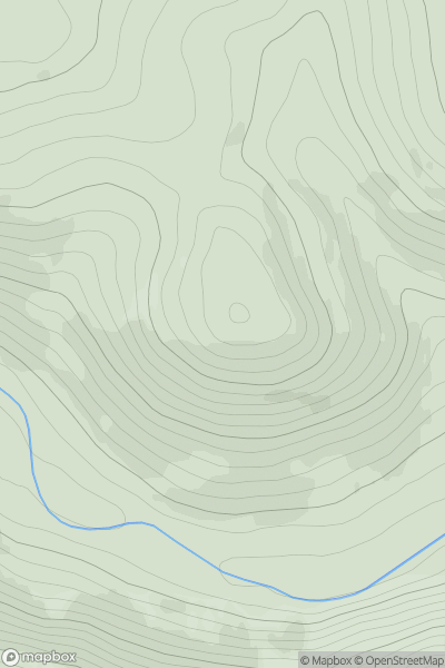 Thumbnail image for Craigs of Logie showing contour plot for surrounding peak