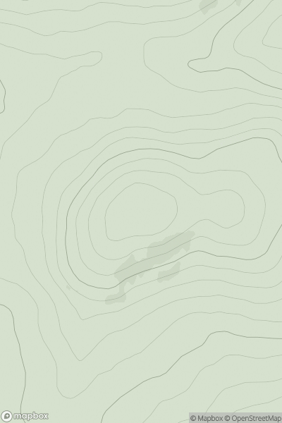 Thumbnail image for Hill of Airlie showing contour plot for surrounding peak
