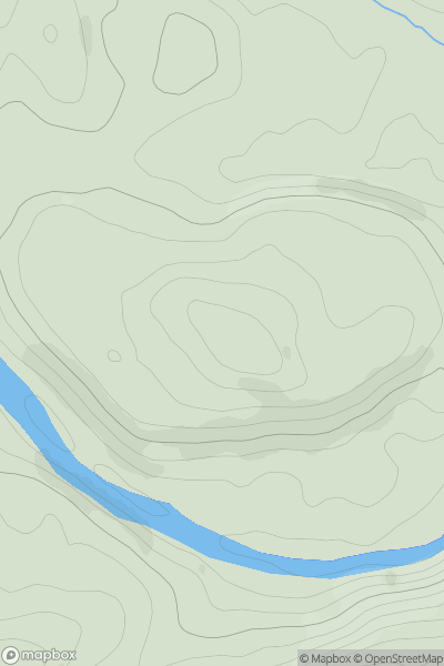 Thumbnail image for Hill of Cairnton showing contour plot for surrounding peak