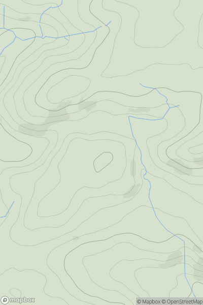 Thumbnail image for Pen Lletty-meirch showing contour plot for surrounding peak