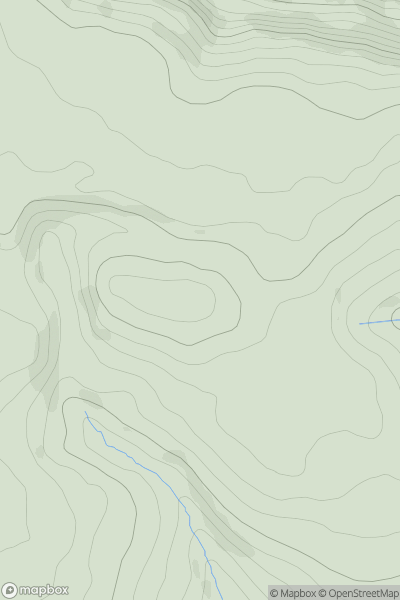 Thumbnail image for Blaen-y-cwm showing contour plot for surrounding peak