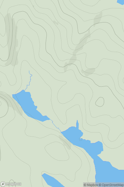 Thumbnail image for Cnoc Loch Uidh na Ceardaich showing contour plot for surrounding peak