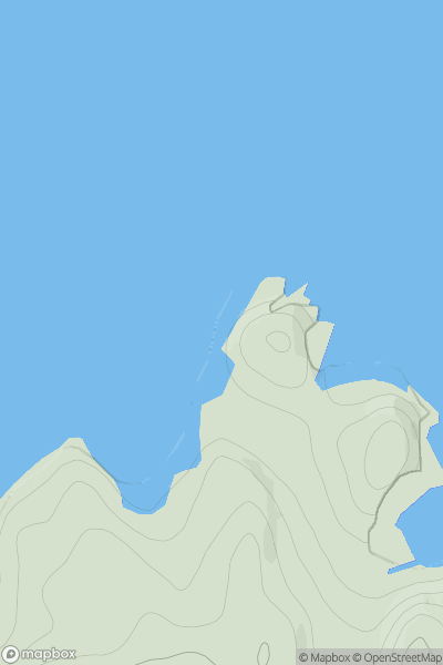 Thumbnail image for Stac Mor showing contour plot for surrounding peak
