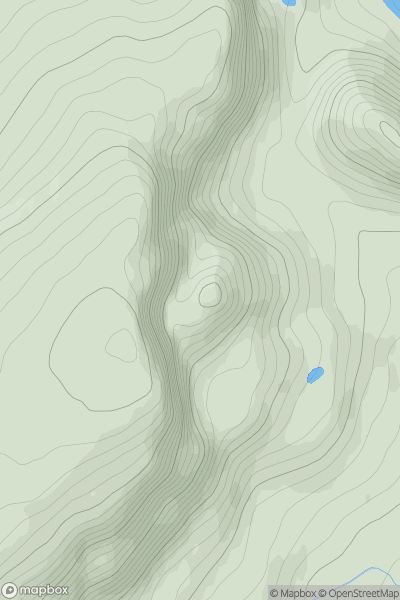Thumbnail image for Druim an Ruma showing contour plot for surrounding peak