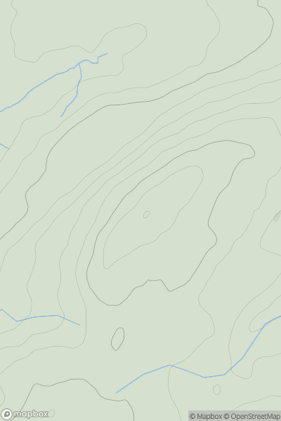 Thumbnail image for Pen y Tymbl showing contour plot for surrounding peak
