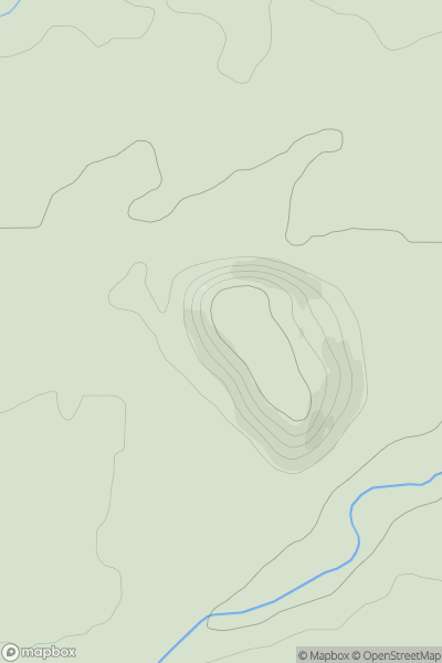 Thumbnail image for Five Sisters Bing showing contour plot for surrounding peak