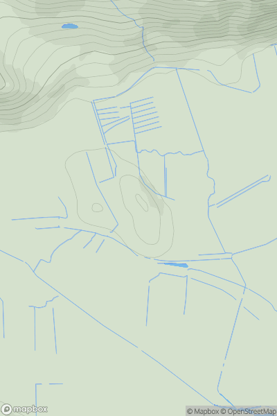 Thumbnail image for Ynys Hir showing contour plot for surrounding peak